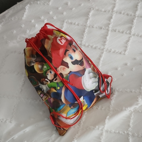Super Mario Drawstring Backpack - Picture 3 of 3